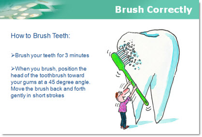 how to brush teeth.