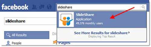Add SlideShare to your Facebook